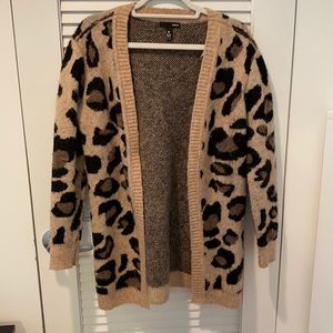 Agua Brand - Cheetah Button Up Sweater